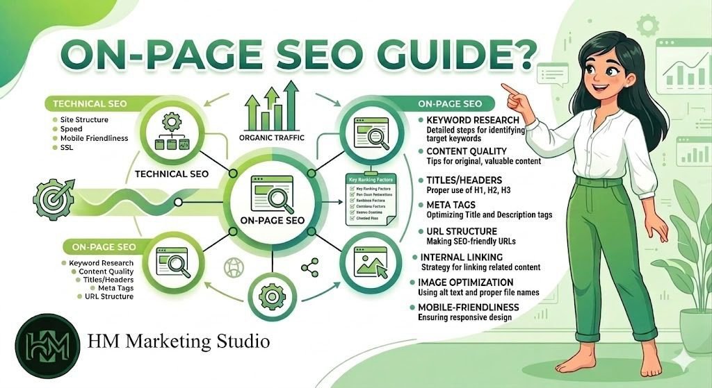 Image showing infographics about On-Page SEO Guide in detail