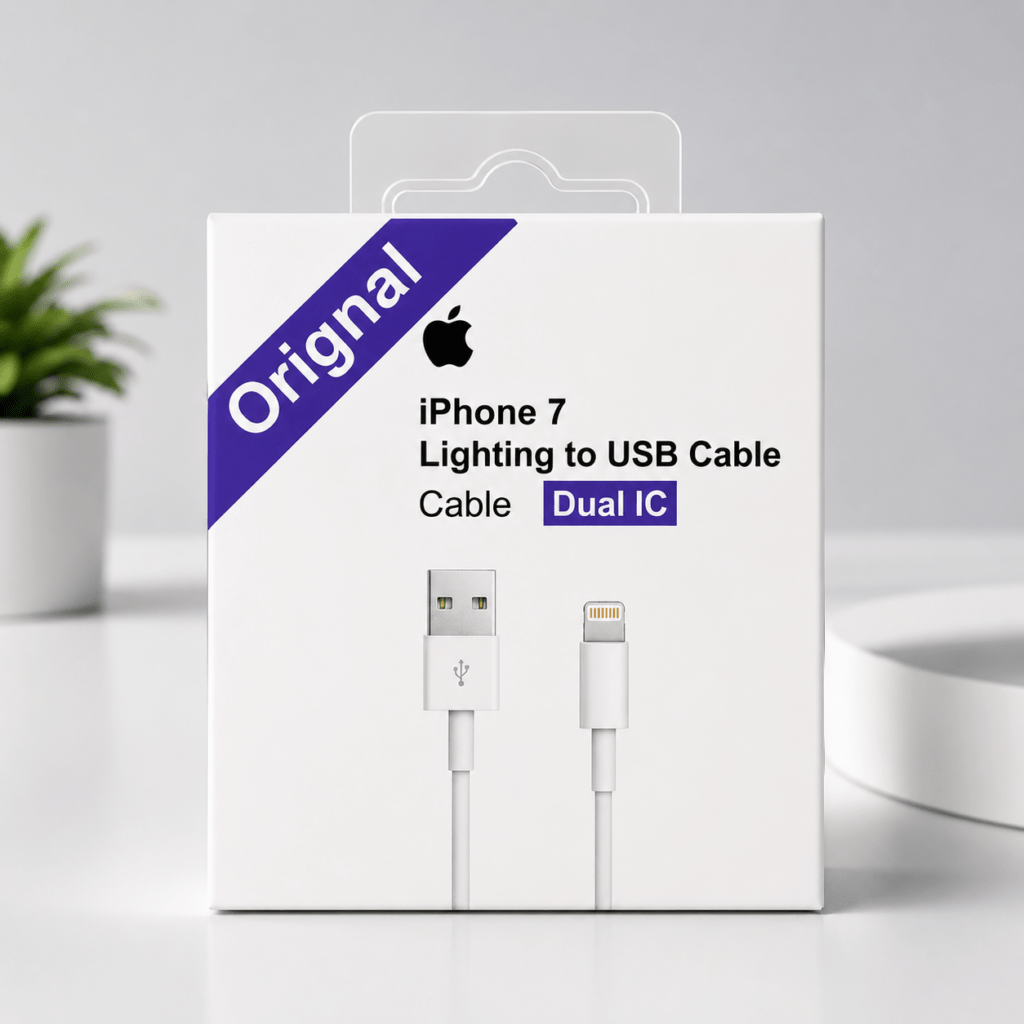apple iphone 7 lightning to usb charging & data cable (dual ic) original