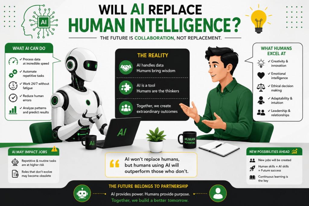 Artificial Intelligence vs Human Intelligence: Key Differences, Benefits, and Future Career Opportunities Artificial Intelligence vs Human Intelligence: Key Differences, Benefits, and Future Career Opportunities
